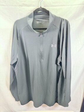 Under Armour Men’s 3XLT Heatgear Black 1/4 Zip Pullover Lightweight Loose